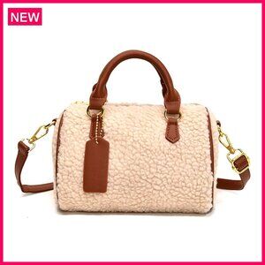 Soft Lamb Wool Tote Bag Crossbody Shoulder Bag Plush Furry Handbag